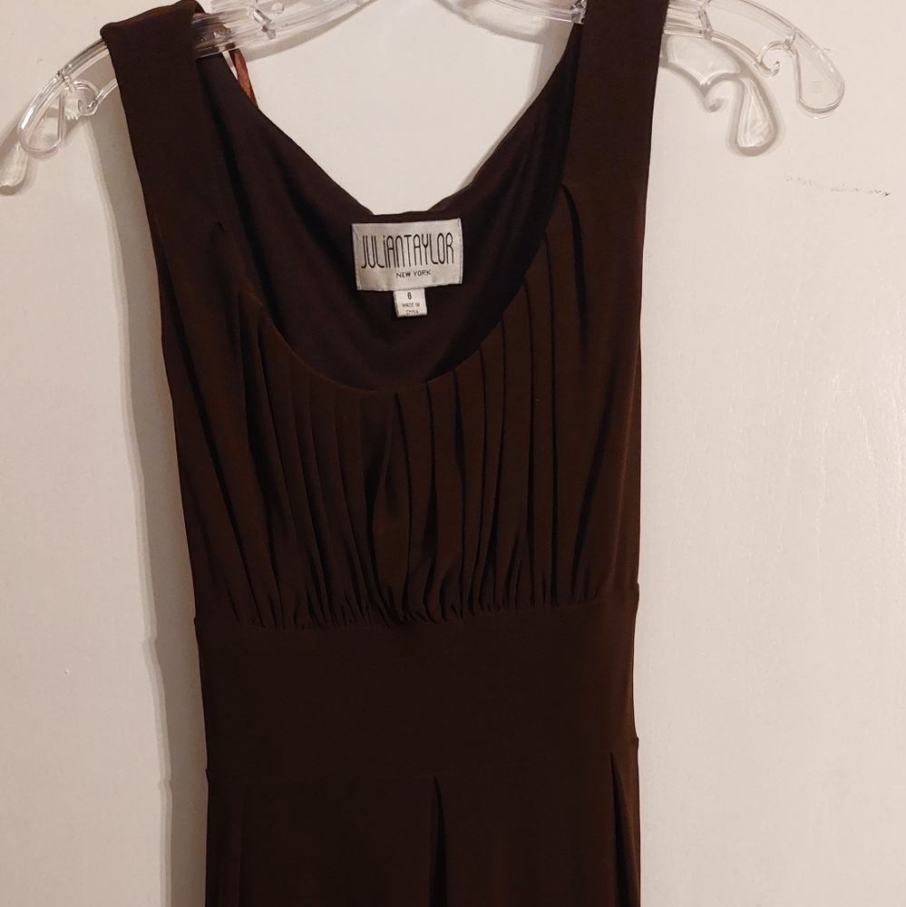Chocolate Brown Sleeveless Dress